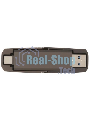 Флешка USB Netac US5 (NT03US5C-512G-32TA), 512Gb, USB 3.2/TypeC, R/W 550/500, черный