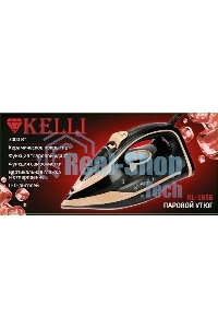 Утюг Kelli KL-1656, 3000 Вт, черный/бежевый