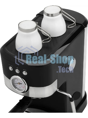 Кофеварка рожковая Energy EN-256R (108169) черный, исп. кофе - молотый, 1,2 л, 1100 Вт, 15 бар