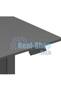 Стол компьютерный Cactus CS-EDL-BBK черный, столешница ДСП, каркас черный