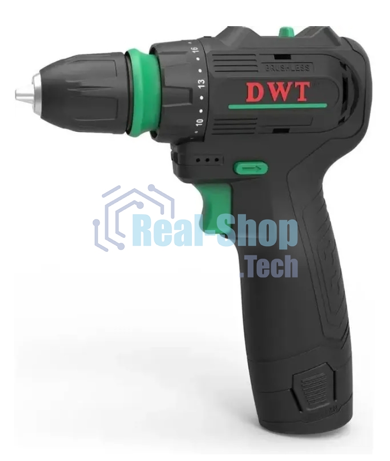Дрель-шуруповерт DWT ABSP-12 NQ-2 BMC, 12 В, 2 Ач, 35 Нм, бесщеточный