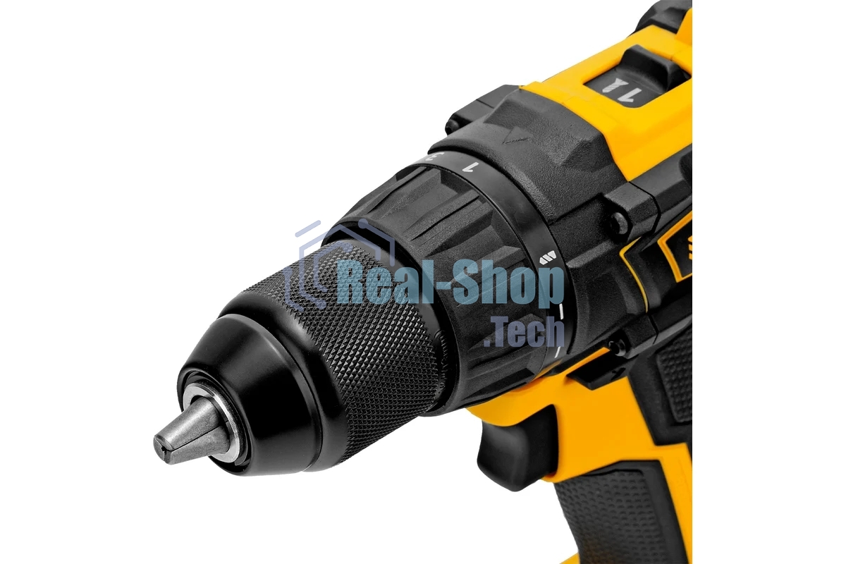 Дрель-шуруповерт аккумуляторная Denzel BLDL-18-0, 18В, Без АКБ и ЗУ