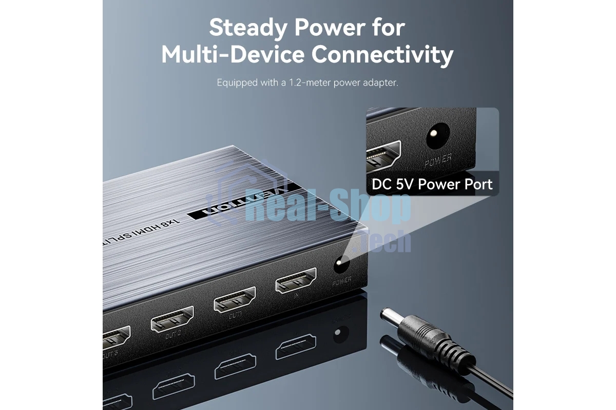 Разветвитель - сплиттер Vention HDMI 19F/8x19F на 8 мониторов