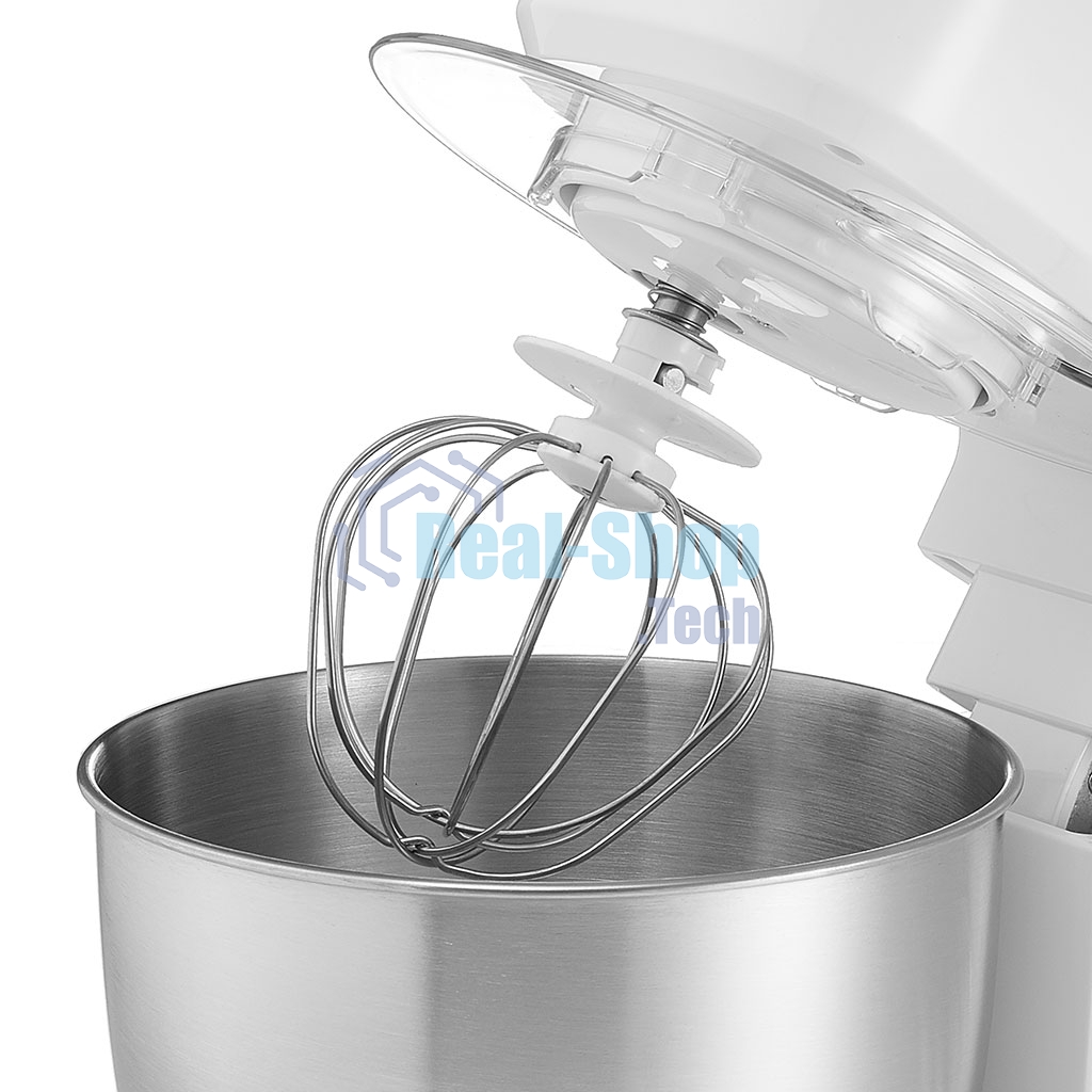 Миксер планетарный Delta LUX DE-7900Р белый с серым: 1000 Вт,чаша из нерж.стали-3,5л (2)