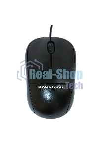 Мышь проводная Nakatomi MON-05U черный, 1000 dpi, USB, кнопки - 3