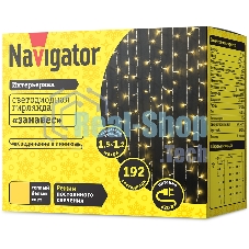 Гирлянда Navigator NGF-C01-192WW-10-1.5x1.2m-230-TR-IP20