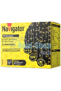 Гирлянда Navigator NGF-C01-192WW-10-1.5x1.2m-230-TR-IP20