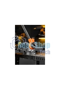 Тиски слесарные Denzel BVH-125, 125 мм, поворотные, стальная направляющая, с наковальней