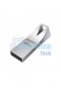 Флешка USB Maxvi MK2 metallic silver (FD128GbUSB30C10MK2), 128Gb, USB 3.0, R/W 30/10, серебристый