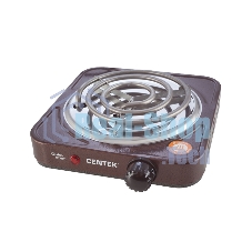 Плита настольная электрическая Centek CT-1508 Siberia коричневый, 1 кВт, ТЭН, конфорки - 1, эмаль, поворотные переключатели