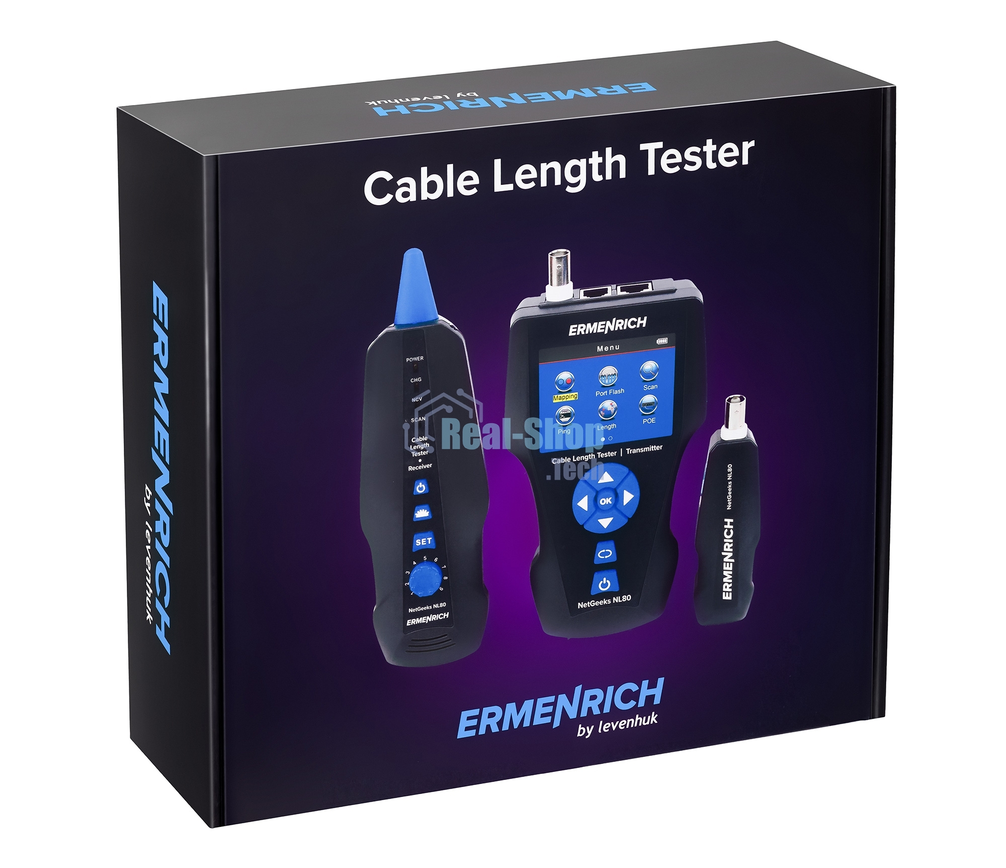 Измеритель длины кабеля ERMENRICH NetGeeks NL80 82554