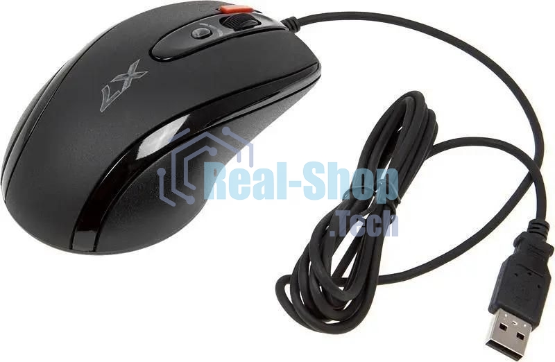 Мышь проводная A4Tech X-718BK черный, 3000 dpi, USB, кнопки - 7