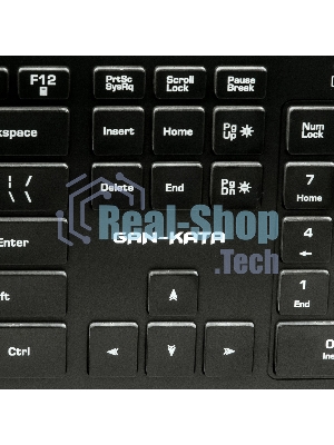 Комплект клавиатура+мышь Dialog Gan-Kata KMGK-1707U проводной, USB, 1600 DPI, чёрный