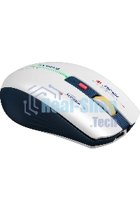 Мышь беспроводная Defender Dila MM-282 белый/синий, 1800 dpi, радиоканал, USB, кнопки - 6