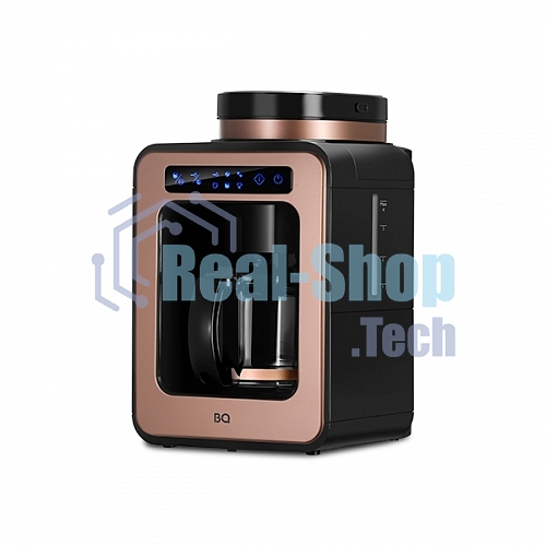 Кофеварка капельная BQ CM7000 Rose Gold-Black со встроенной кофемолкой, исп. кофе - молотый/зерновой, 0.6 л, 600 Вт.