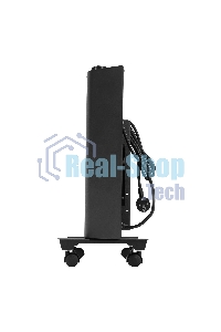 Конвектор Denzel XCE-1500B черный, 1500 Вт, 20 м2, термостат