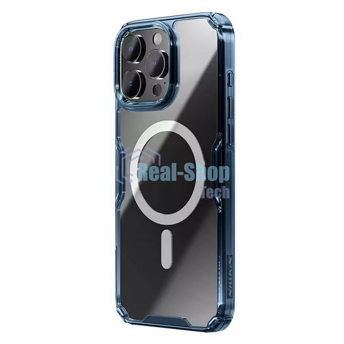 Чехол Nature TPU Pro Magnetic Case, синий, (AP IP16 Pro Max)