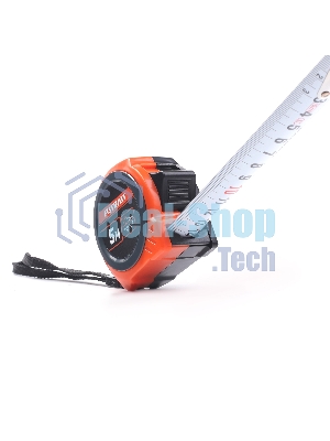 Рулетка PATRIOT MTP-5-25, магнит, 2сторон.зацеп, антиблик.нейлон.покрытие, крупн.шрифт, двусторон.белая лента, 5м*25 мм