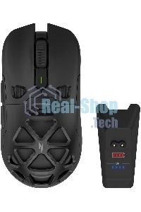 Мышь беспроводная Acer Nitro OMR404 черный, 6400 dpi, радиоканал, Bluetooth, USB, кнопки - 6