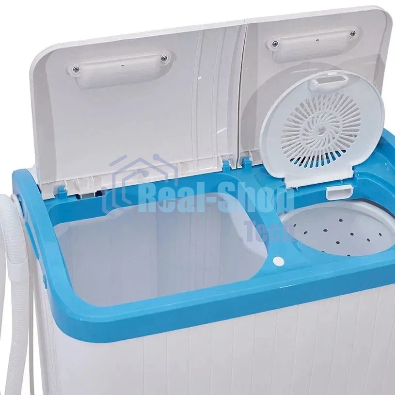 Стиральная машина Фея СМП 40 Н белый/голубой, загрузка вертикальная 4 кг, 1320 об/мин, класс В