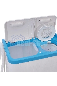 Стиральная машина Фея СМП 40 Н белый/голубой, загрузка вертикальная 4 кг, 1320 об/мин, класс В