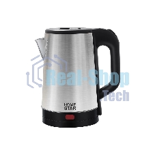 Чайник электрический HOMESTAR HS-1041 1,8 л, 1500 Вт, нержавейка, стальной/черный