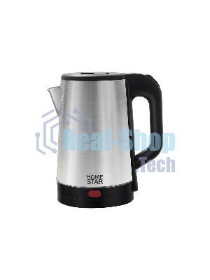 Чайник электрический HOMESTAR HS-1041 1,8 л, 1500 Вт, нержавейка, стальной/черный