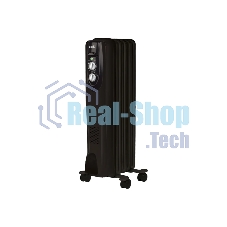 Обогреватель масляный Ballu Classic Black BOH/CL-05BRN 1000 (5 секций) черный, 1000 Вт, 15 м2, термостат