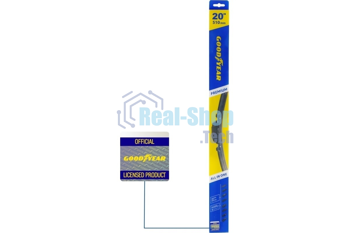 Щетка стеклоочистителя GOODYEAR GY000440 PREMIUM 20''/51 см бескаркасная