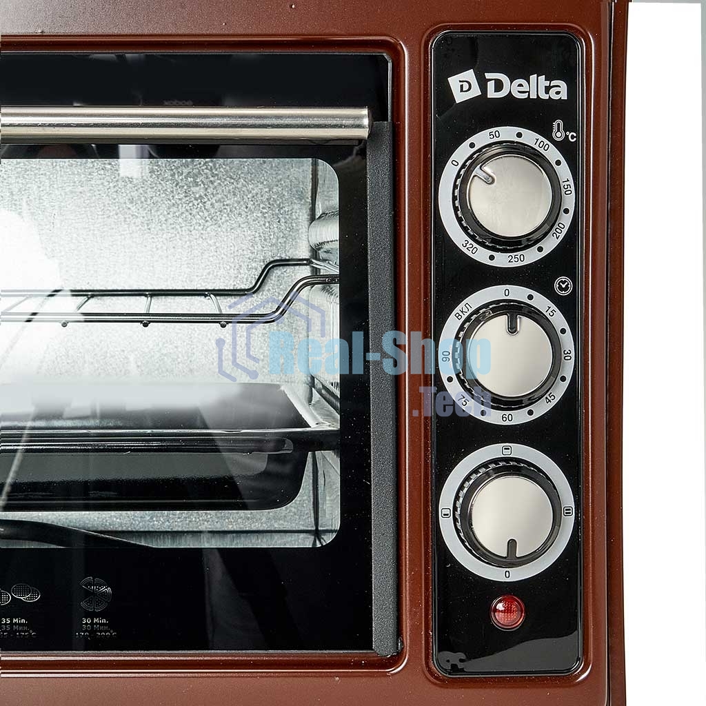 Мини-печь Delta D-0123 коречневый