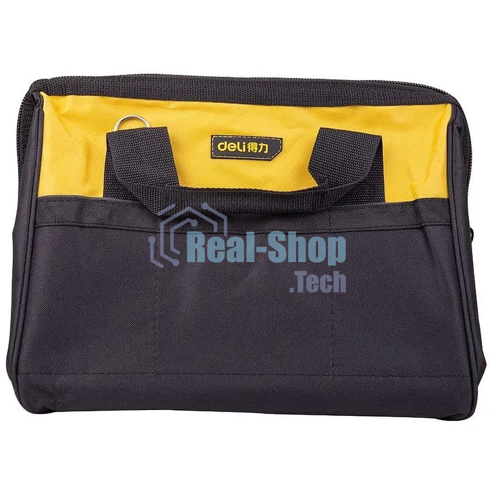Сумка-саквояж для инструментов Deli DL-P2 350 x 280 x 290мм, 14 карманов, плечевой ремень, ткань Оксфорд 600D