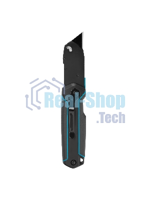 Нож-скребок складной Gross 78891, 19 мм, сменное лезвие, SK2, 5 запас. лезвий, алюмин. корпус, клипса