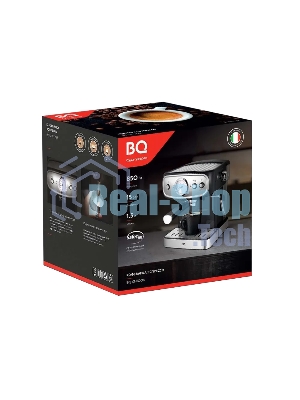 Кофеварка рожковая BQ CM1006 красный-стальной, исп. кофе - молотый, 1,5 л, 850 Вт, 15 бар