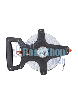 Рулетка геодезическая Sparta, 50 м х 12,5 мм, лента ПВХ, открытый корпус