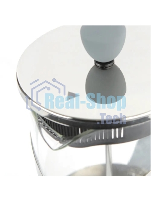 Френч-пресс Rondell Crystal Grey RDS-839, 0.8 л, серый