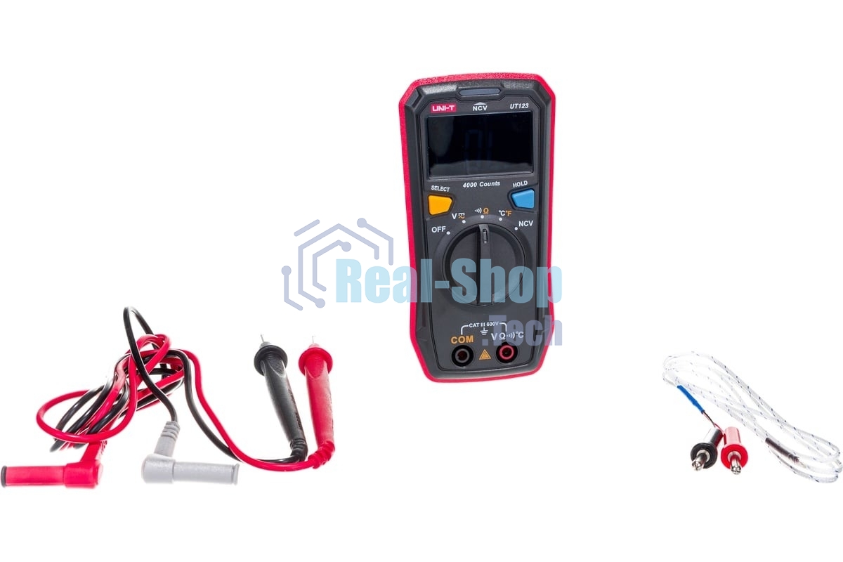 Мультиметр UNI-T Мультиметр UT123, 600В, 20МОм, карманный (0511237)