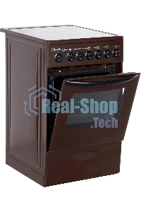 Плита электрическая Лысьва EF4006MK00 коричневый, конфорок 4 электрических, духовка 57 л, 50 см x 84 см x 60 см (без крышки)