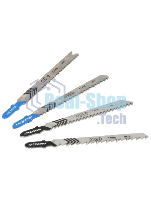 Набор пилок для лобзика EDGE by PATRIOT №1, 4шт в блистере