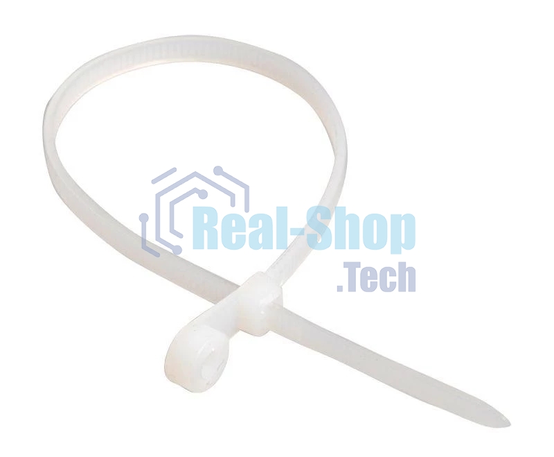 Хомут кабельный ИЭК UHH40-4-100-100 3.5х100 нейл. белый с отвер. для креп. ХОК (уп.100 шт)