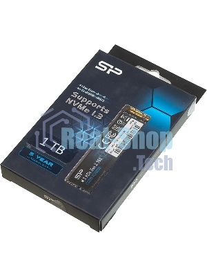 Накопитель SSD Silicon Power P34A60, 1Tb, PCIe 3.0 x4, M.2 2280, NVMe, R/W 2200/1600