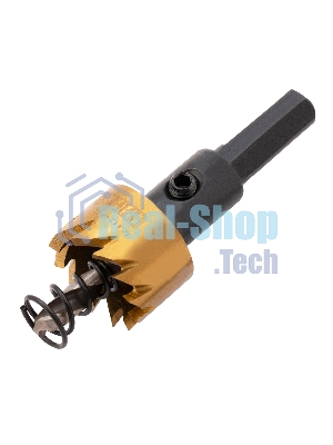 Коронка по металлу Denzel HSS, 21 мм, нитридтитановое покрытие