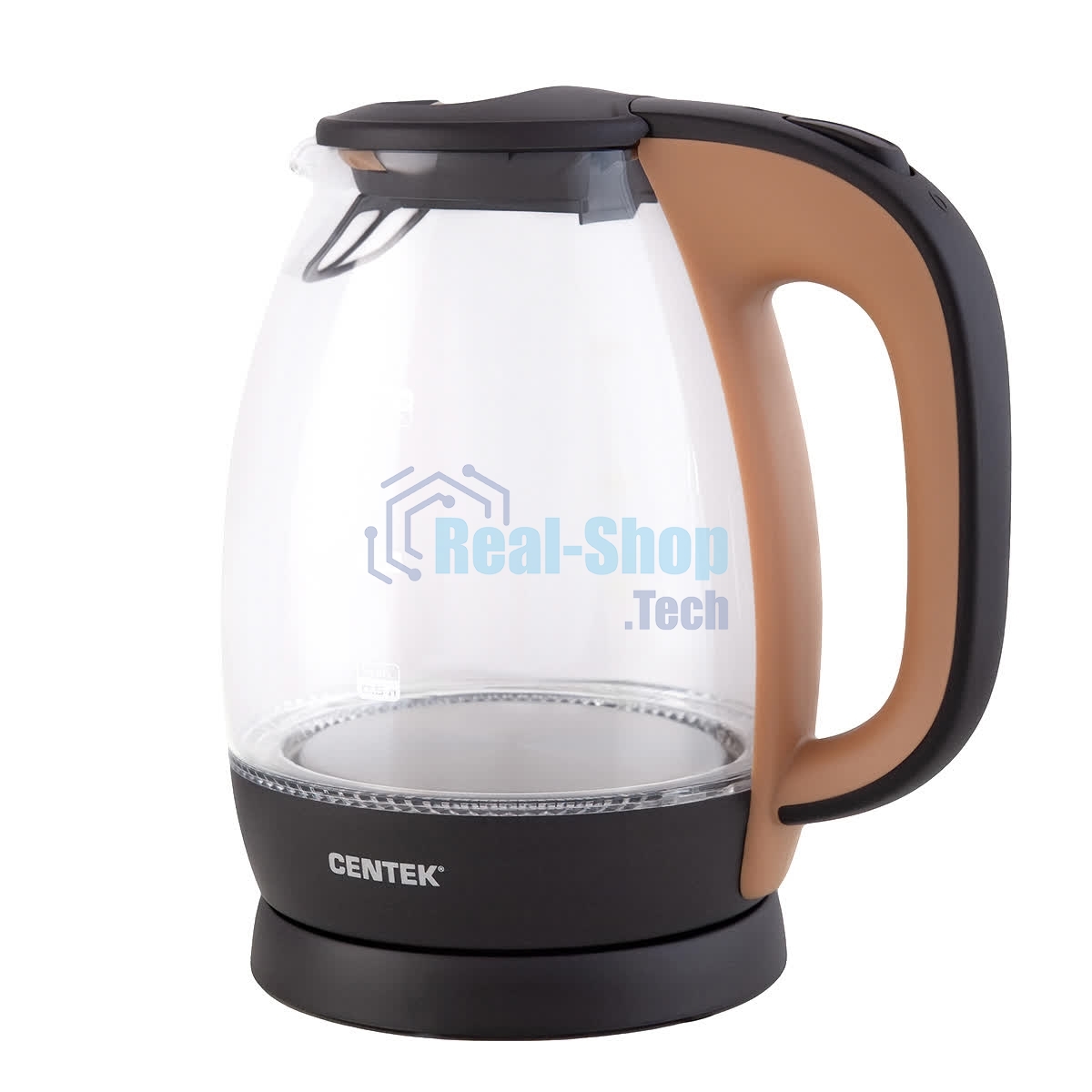 Чайник электрический Centek CT-0056 кофейно-бежевый, 1,7л, 2200Вт (в уп. 6 шт)