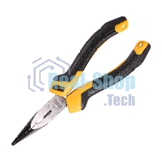 Удлиненные плоскогубцы Deli DL2106Z 160 мм, сталь CrV, прорезиненная двухкомпонентная ручка