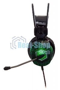 Наушники с микрофоном Oklick HS-L500G черный 2.2м мониторы оголовье