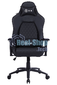 Кресло игровое Cactus CS-CHR-130-M, массажное, с подголовником, черный