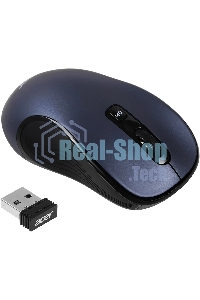 Мышь беспроводная Acer OMR306 черный/серый, 1600 dpi, радиоканал, USB, кнопки - 6