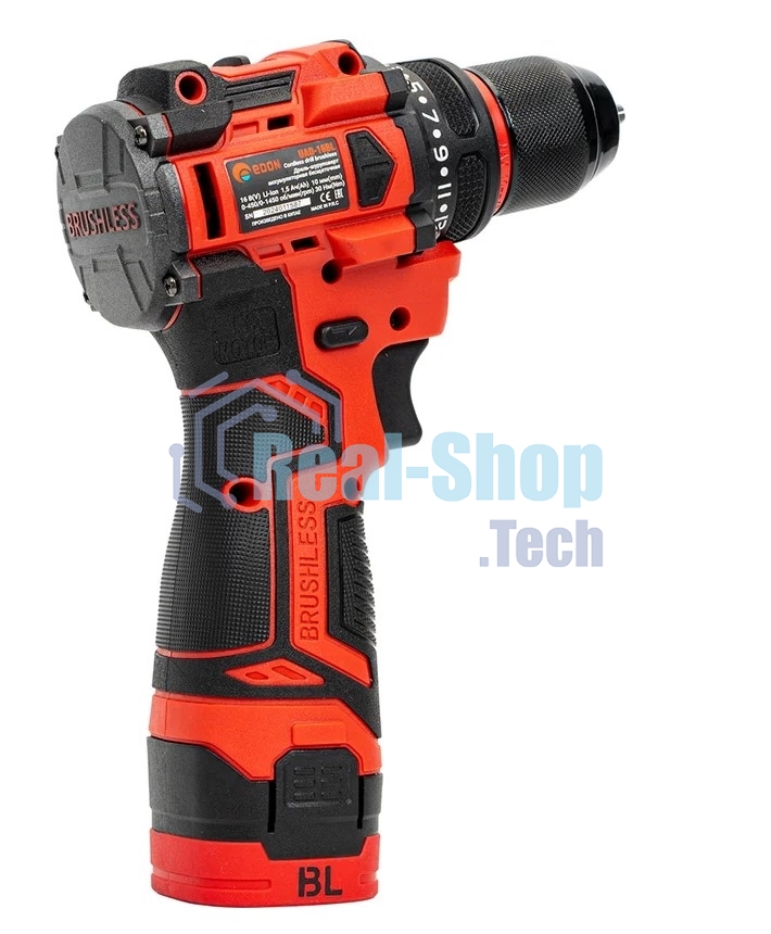 Дрель-шуруповерт аккумуляторная Edon UAD-16BL, 16,8В, 2 АКБ, Кейс