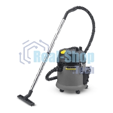 Строительный пылесос Karcher NT 27/1 серый, 1380 Вт, уборка сухая/сбор воды, пылесборник мешок/контейнер, 27 л
