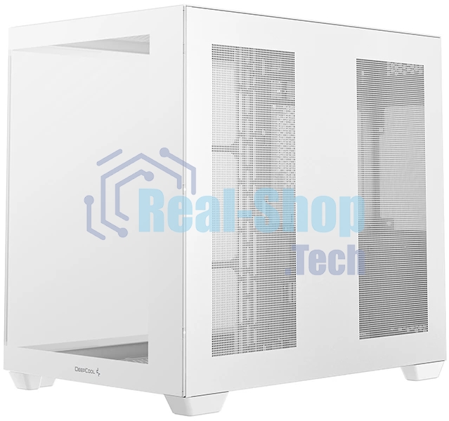 Компьютерный корпус Deepcool CG530 WH белый без БП ATX 2x120мм 2x140мм 2xUSB2.0 1xUSB3.0 audio bott PSU