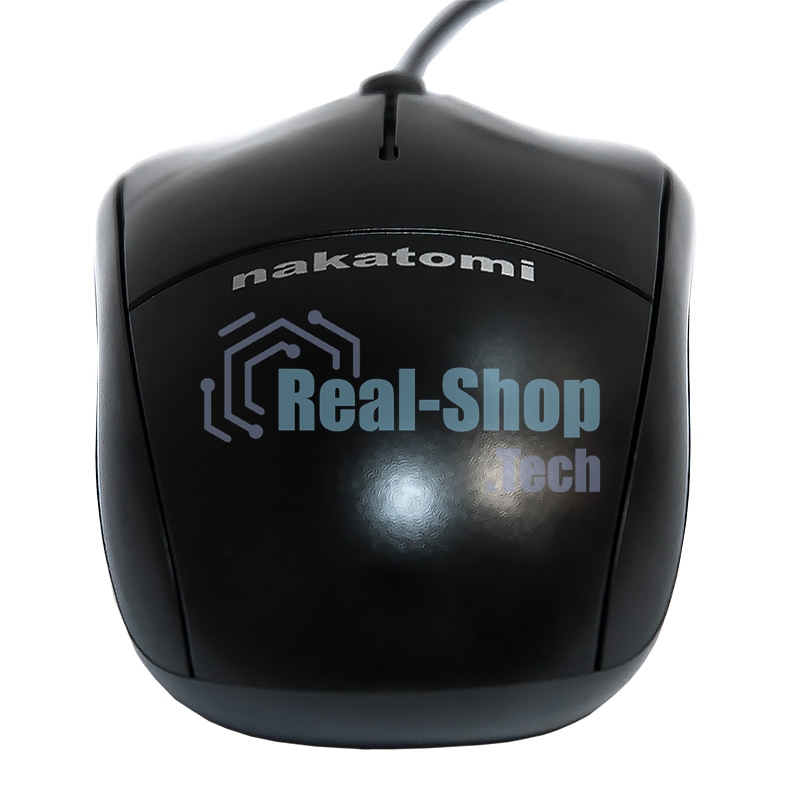 Мышь проводная Nakatomi MON-05U черный, 1000 dpi, USB, кнопки - 3